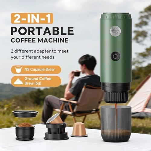 Portable Coffee Maker - powder capsules
