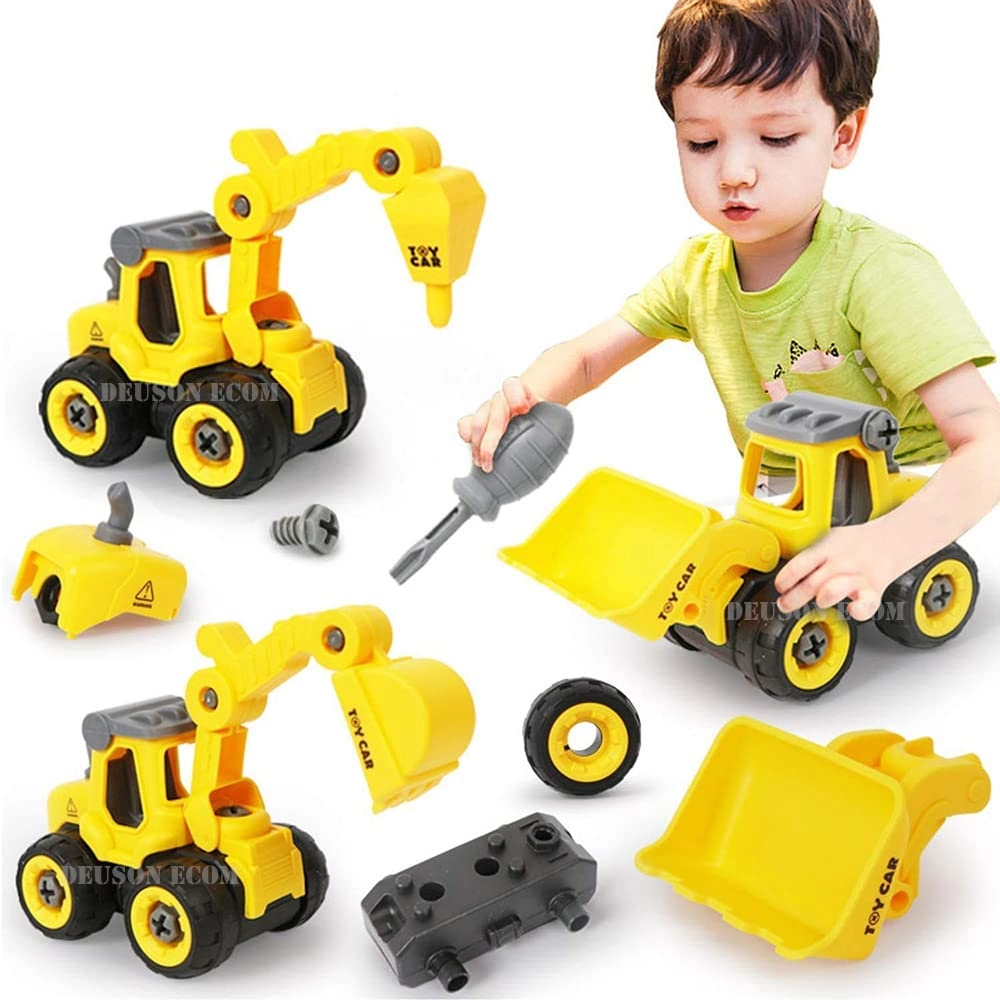 DIY 4Set - Construction Vehicles Multicoloured