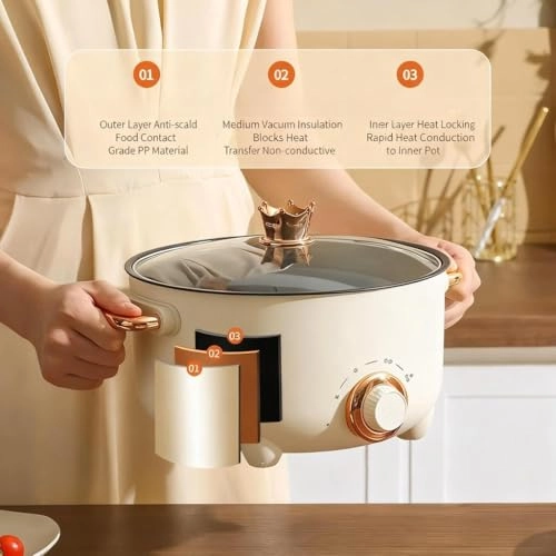 Multi-Functional Household Electric Hot Pot - 2.1-4L