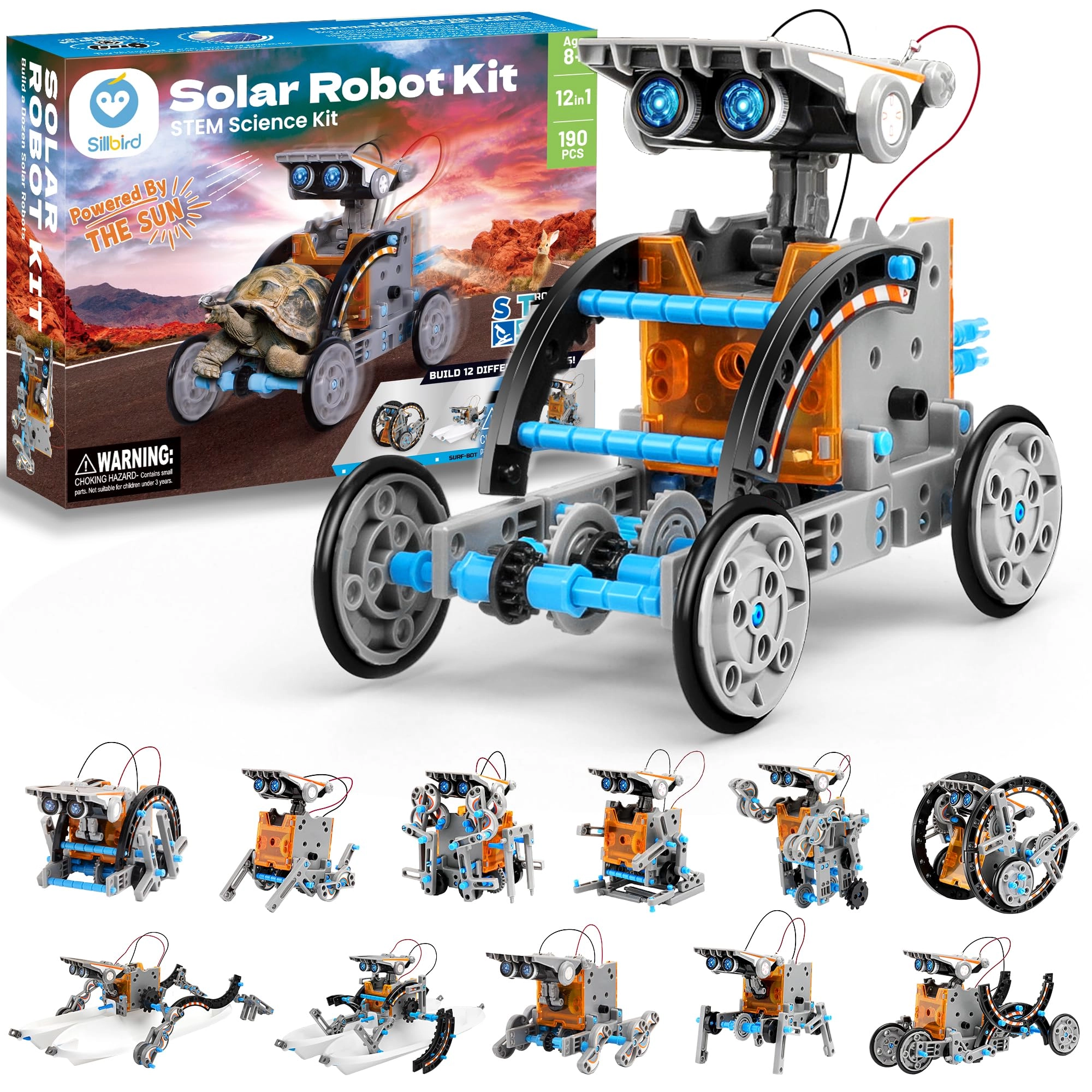 Sillbird Solar Robot Building Kit Science - 8-13 years 190 pieces