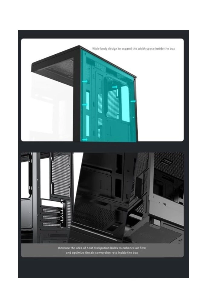 DB330M - Tempered Glass Side Panel Mid Tower