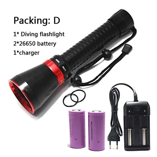 Diving Flashlight - 7x XM-L L2 LED 26650