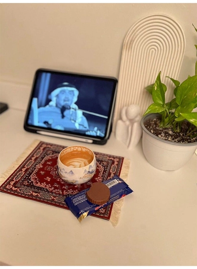 Coffee Art Carpet Ergonomic Mouse Pad