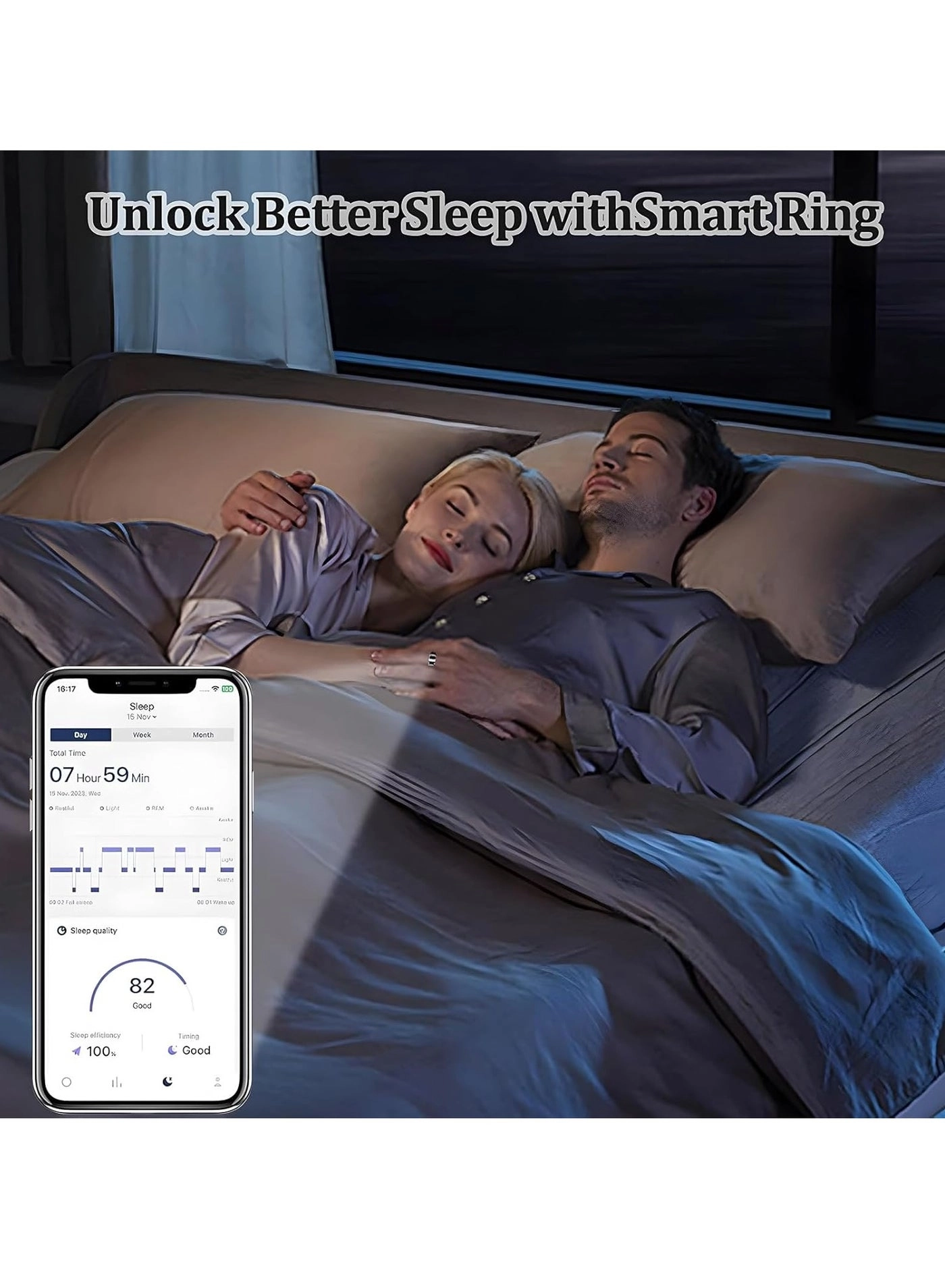 Smart Health Ring - Fitness Tracker Heart Rate Blood Oxygen