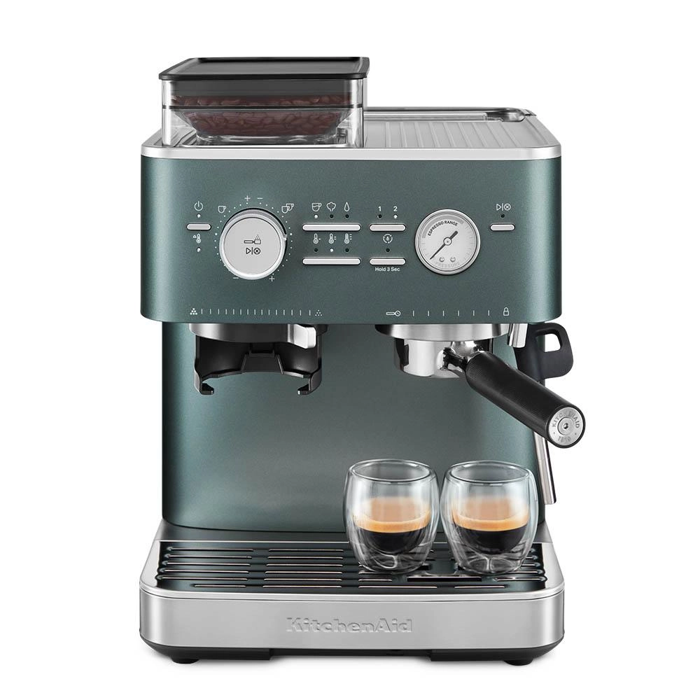 KitchenAid Semi Automatic - Conical Burr Grinder Steam Wand 5KES6551BSX