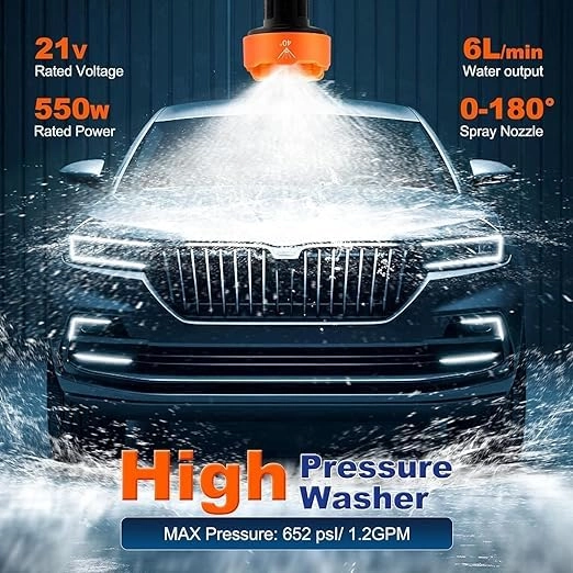 Pressure Washer Gun - 48V 12000mAh