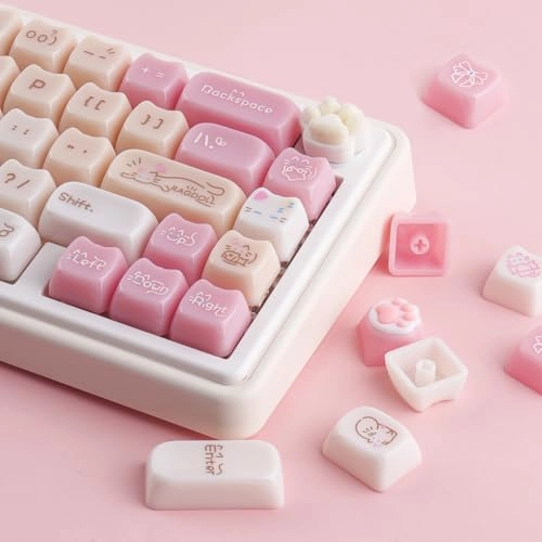 Ceramic Jade Ragdoll Cat Keycaps