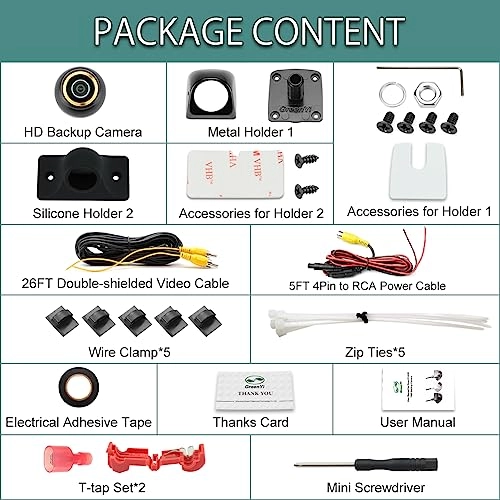 AHD 720P Car Rear View Camera