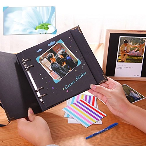 Camera case - Magic Blue + Mini Album - 64 Pockets + Close-up lens - Self-portrait mirror + Color Filters - 4 Colors + Photo frame - 5 Colors + Hanging Photo frame + Sticker Borders + Corner Sticker + Card Making Pen