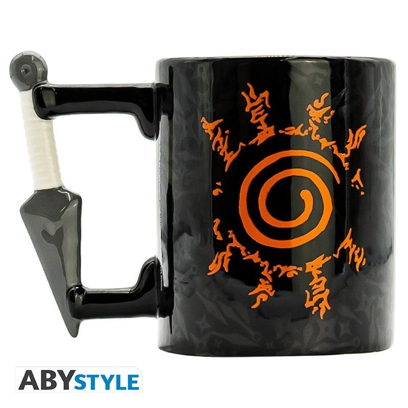 Naruto Shippuden Kunai Konoha Mug - 2 pcs 3D handle 460 ml
