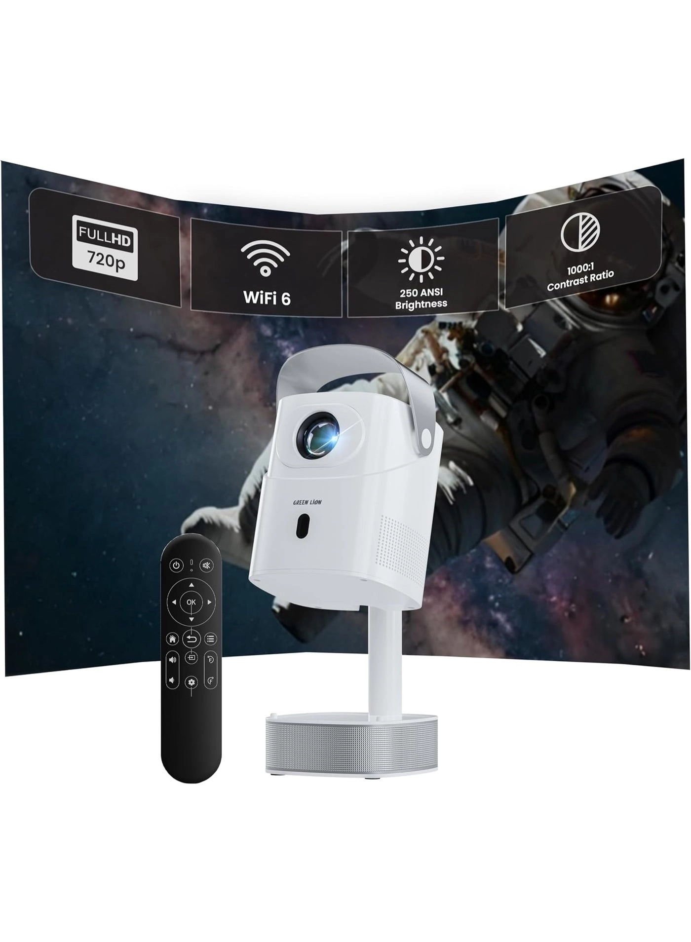 Pluto GNPLPRJRWH 250 ANSI lumens