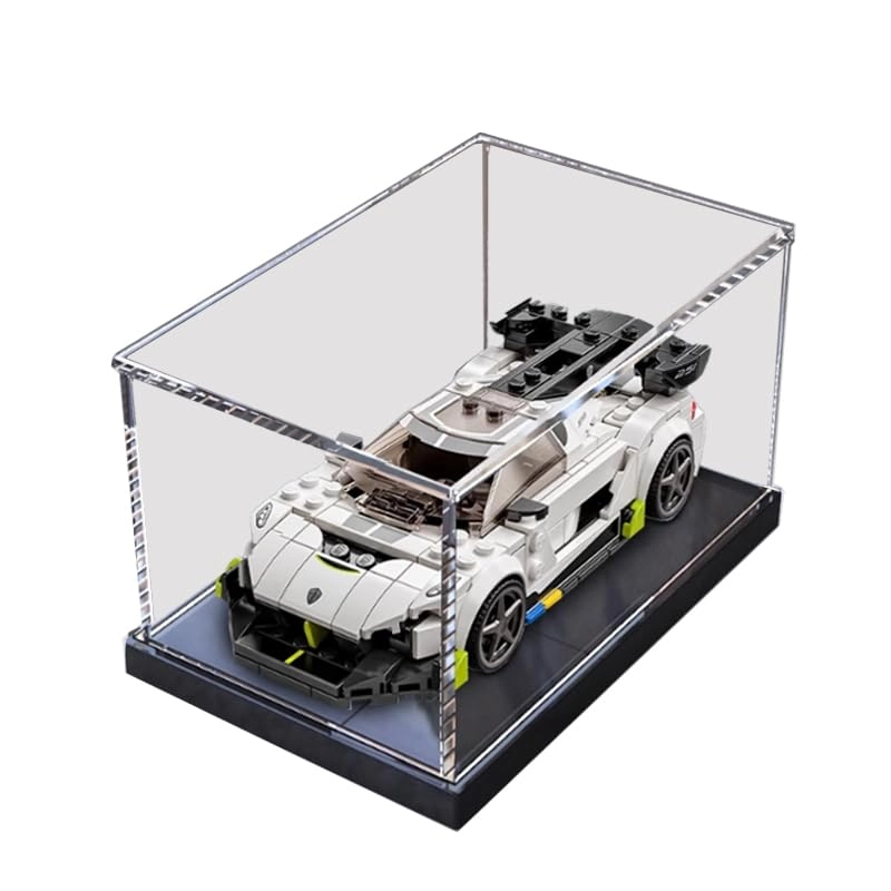 HCAEIOFJ Clear Acrylic Display Case - 76900 Black Bottom