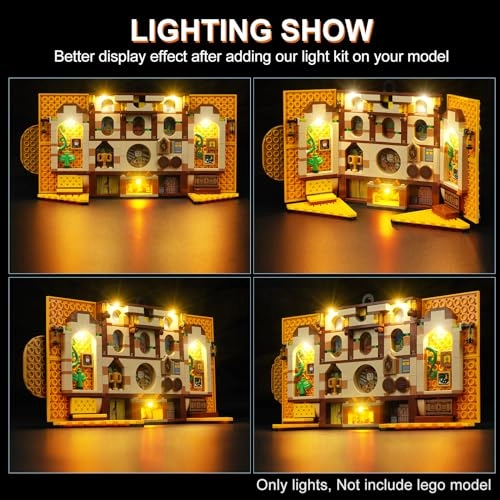 LED Lighting Kit for 76412 - Hufflepuff House Banner