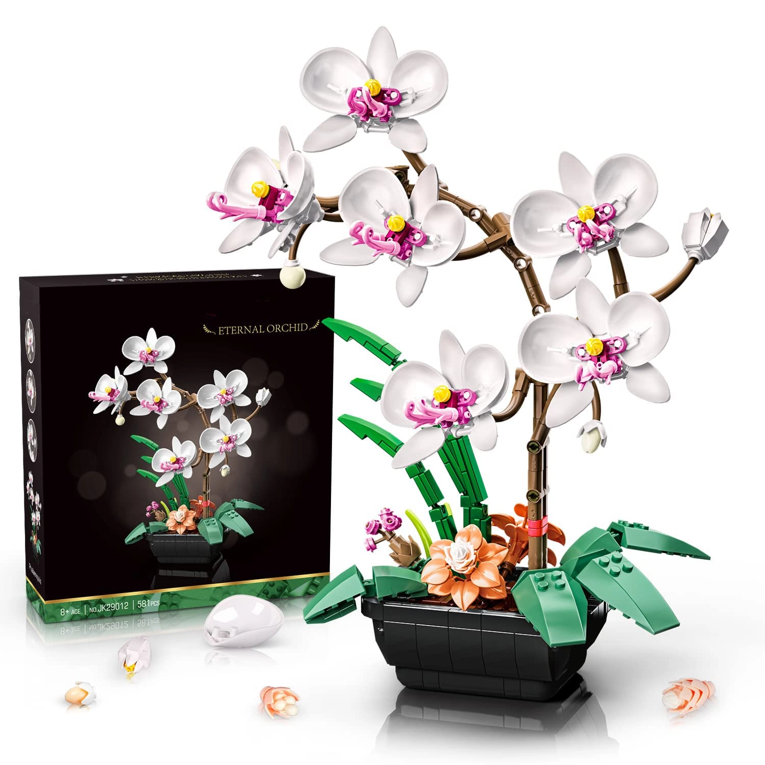MAKINGTEC Orchid Flowers Building Kit - 581 pcs