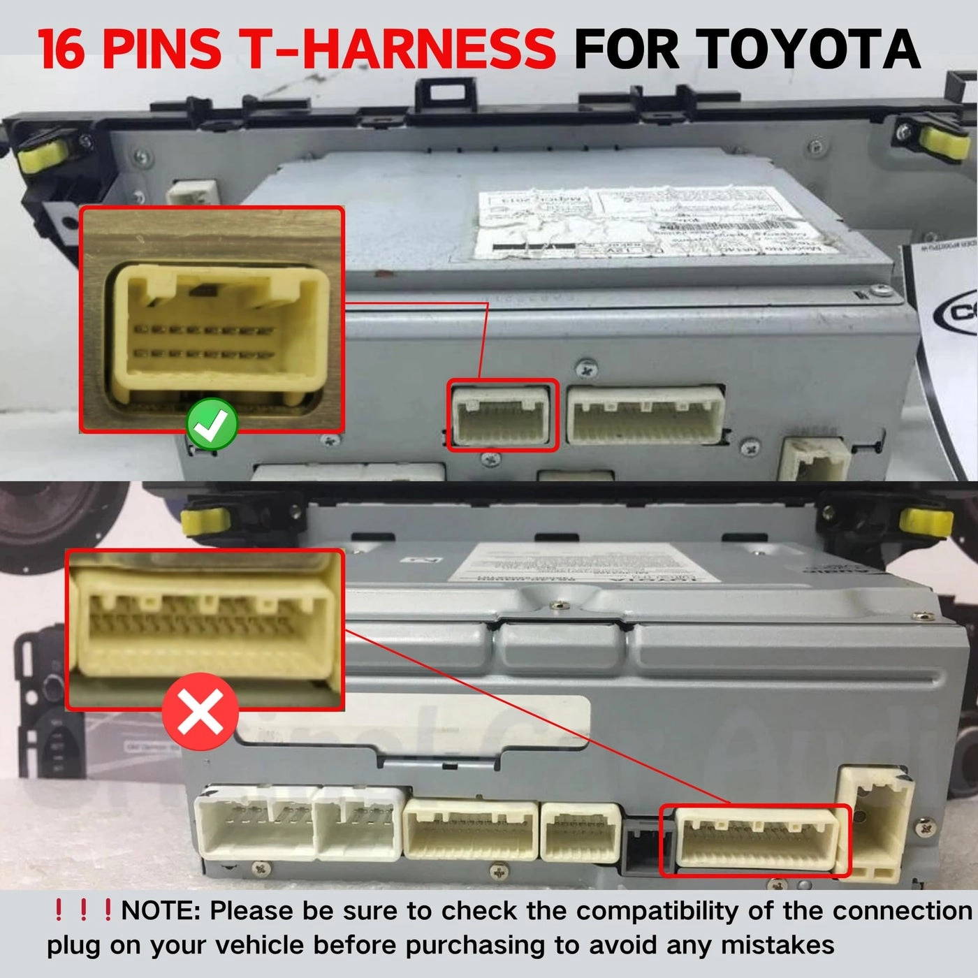 16 Pin Backup Camera T-Harness