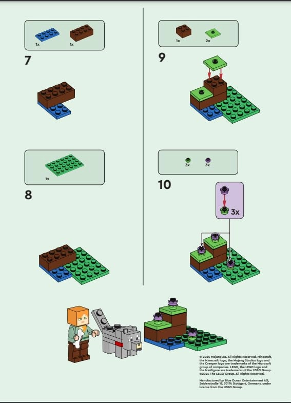 Minecraft Mini Set - Alex 3 pcs