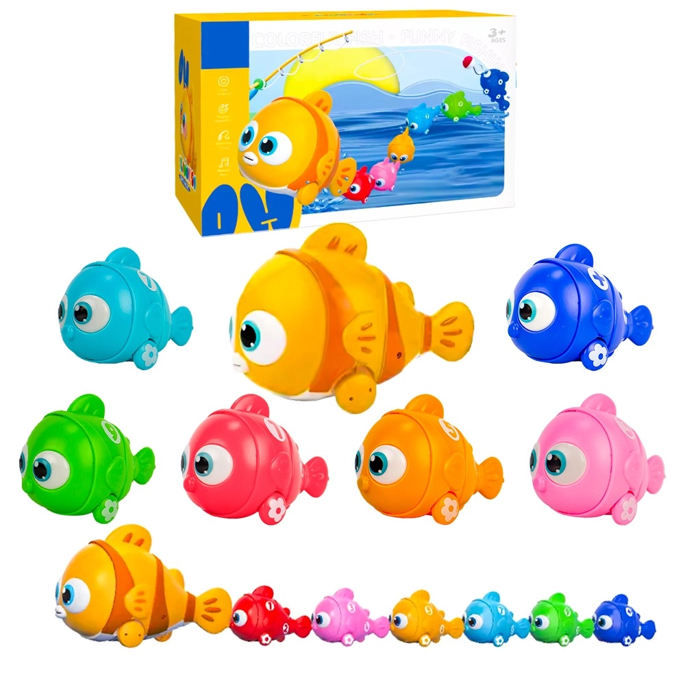 Magnetic Electric Fishing Game Toy Set - 3+ 7 pieces