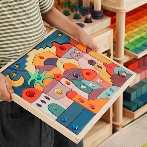 Moon Beach Gemstone Blocks - 3 years and up 52 pieces