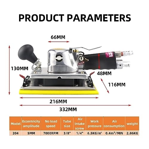 Sheet Sander - Pneumatic 9000 No-Load Speed