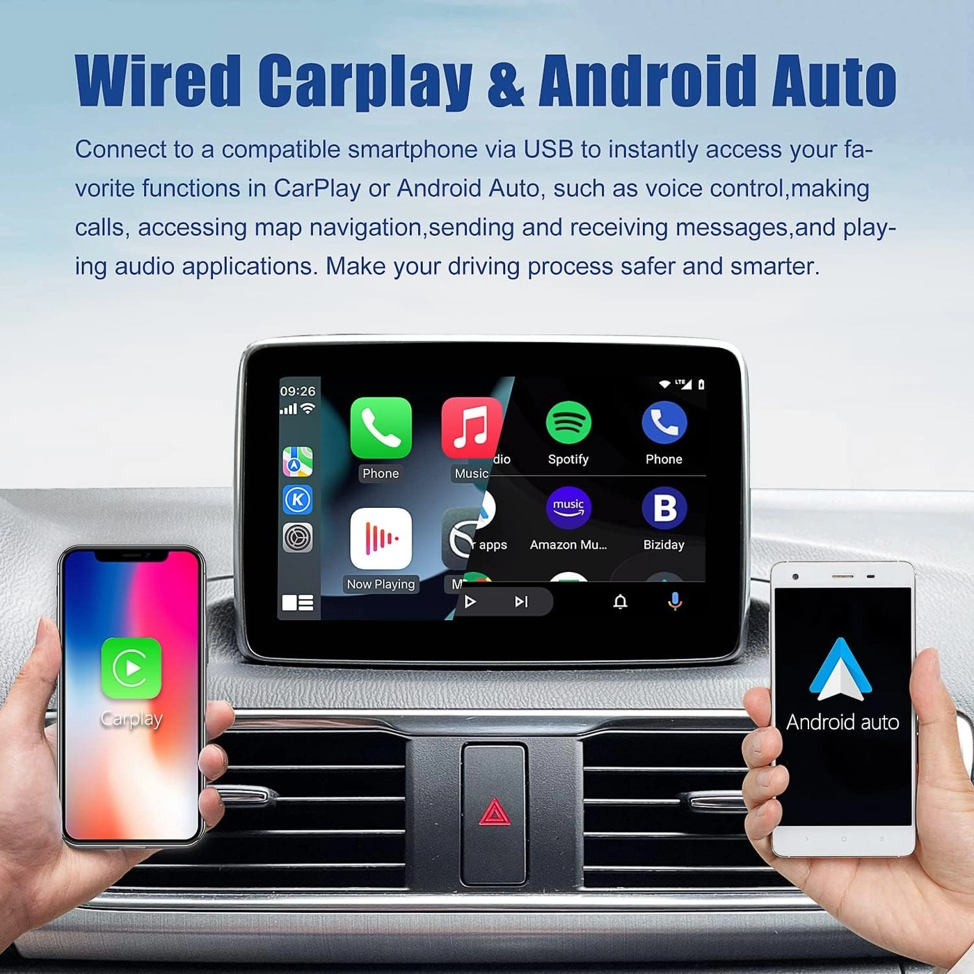 Mazda Carplay and Android Auto Retrofit Kit - OEM Hub MZD Connect System 2014-2021