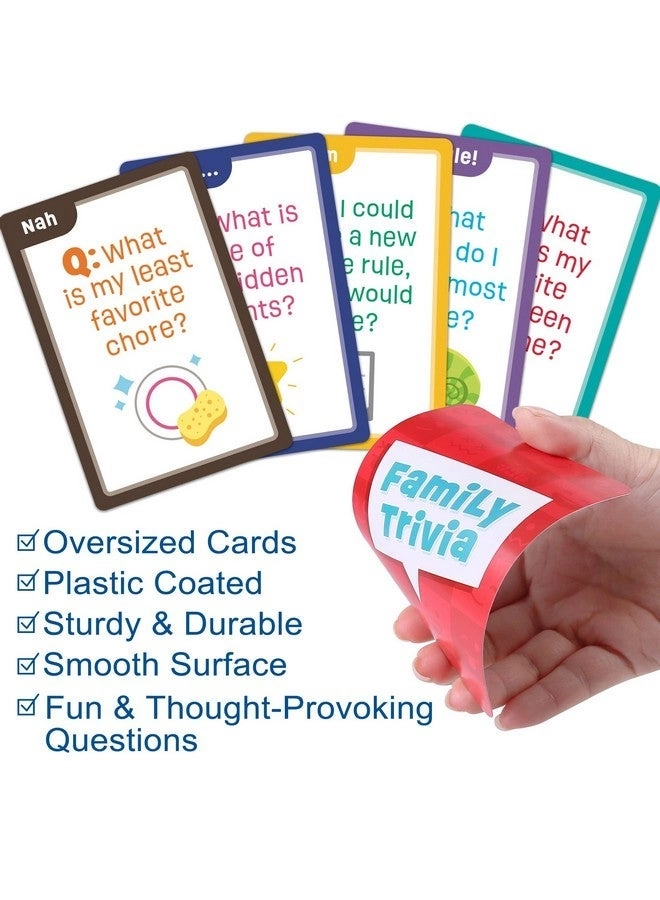 Family Trivia Game - Ages 4 and up 60 Fun Trivia Cards