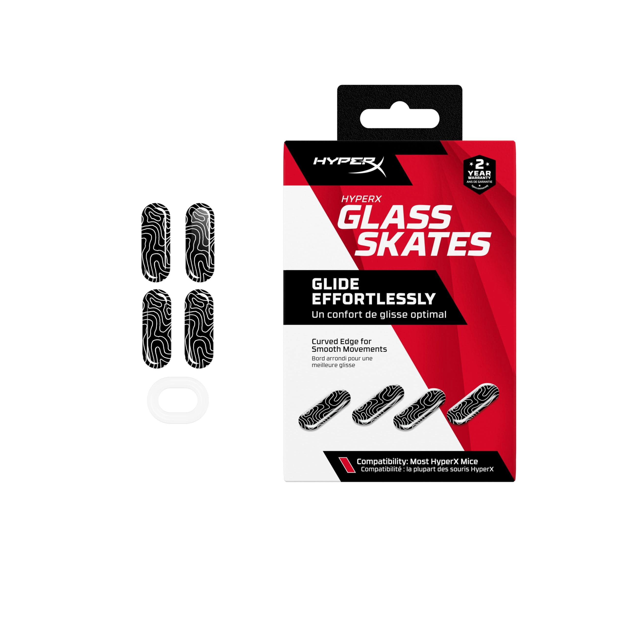 HyperX Glass Skates - Premium Glass Grey
