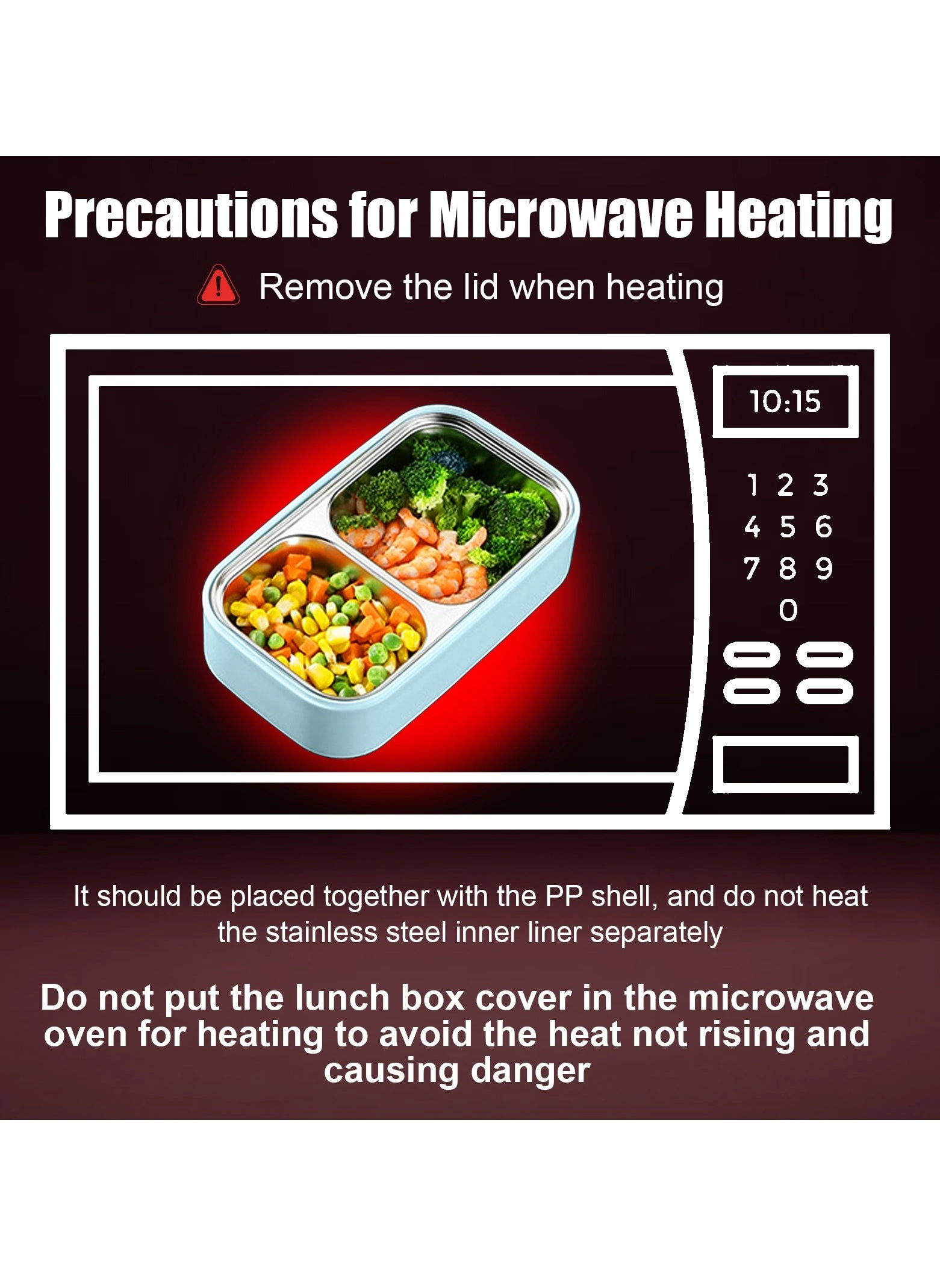 bento box - 304 Stainless steel Double-deck