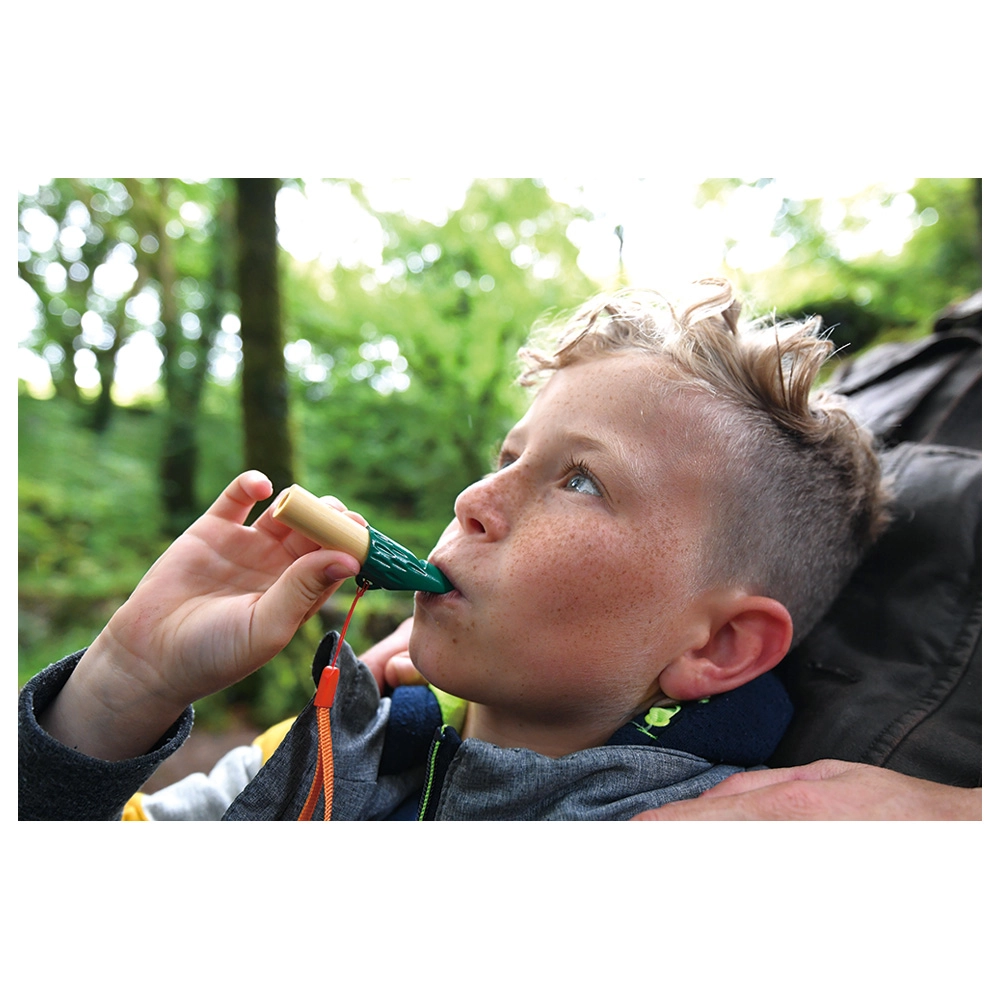 Nature Detective Bamboo Magnifying Glass - 4x + Whistle - two tones