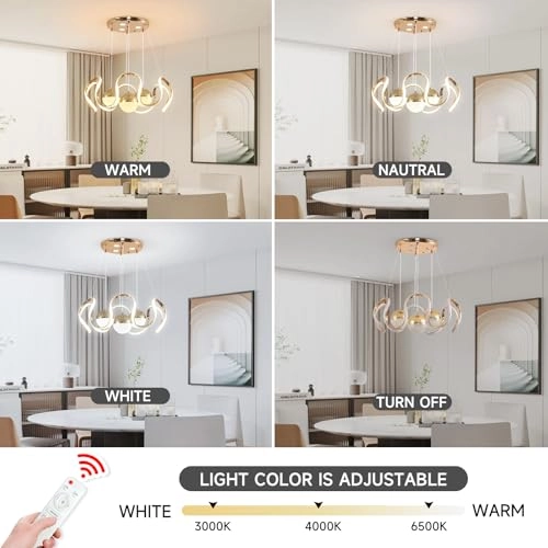 Dimmable LED Chandelier - 3000k to 6000k Dimmable