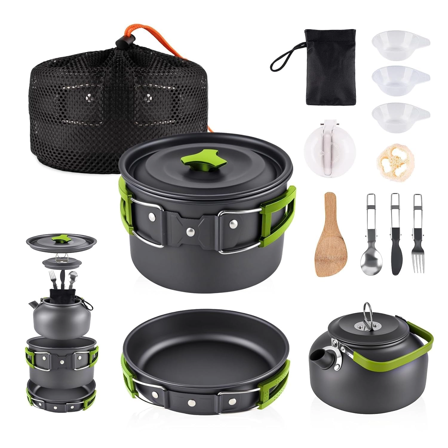byrm Camping Cookware Mess Kit - 11-Piece