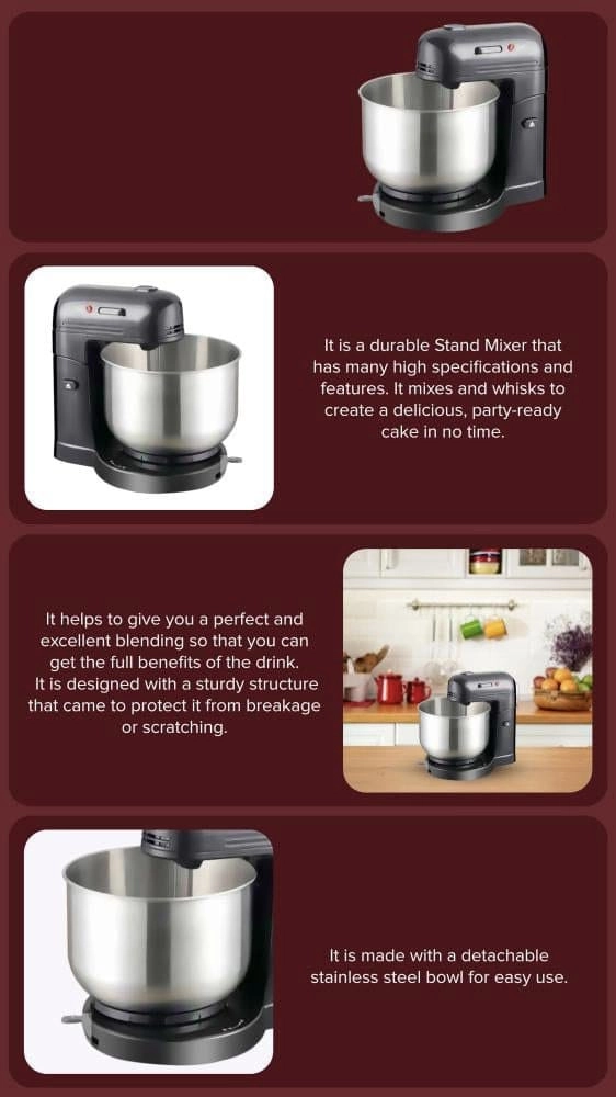 Electric Stand Mixer - 3.5L 300W