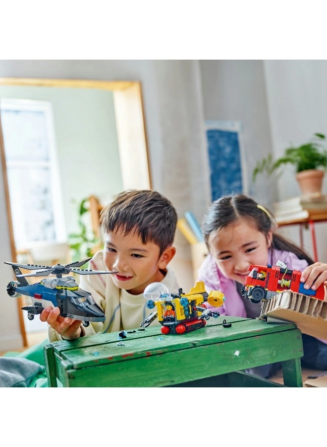 City 3in1 Helicopter, Fire Truck & Submarine Remix (60462)