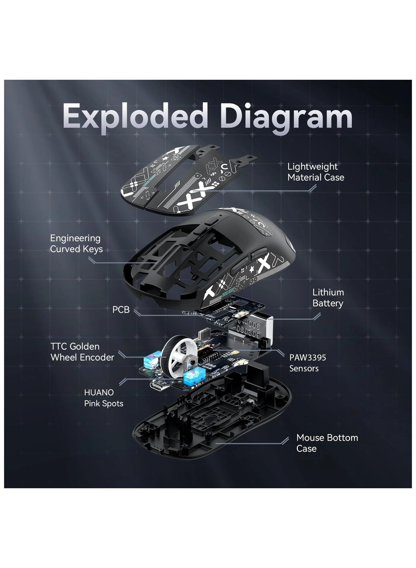 X6 Lightweight Gaming Mouse - Wireless