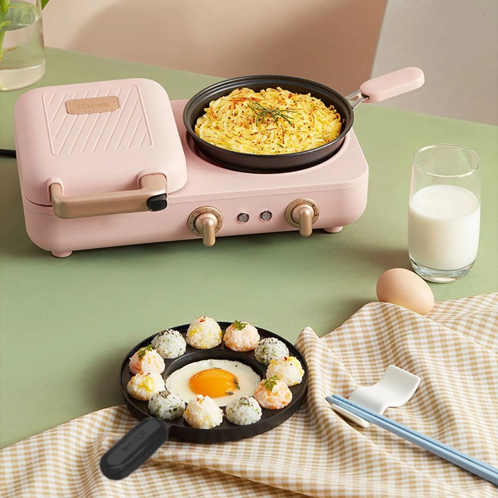 PtaTt 9-in-1 Breakfast Station - 1300W 5 baking trays pink