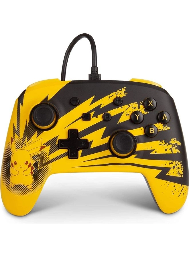 Nintendo Switch Enhanced Wired Controller Pikachu Moods