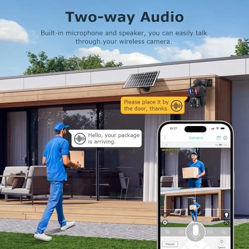 Solar Security Cameras Wireless Outdoor 6MP