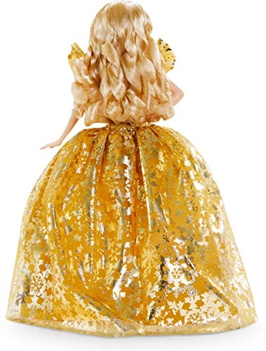 Barbie Signature 2020 Holiday Barbie - 12-inch Blonde Long Hair Golden Gown Ages 6+