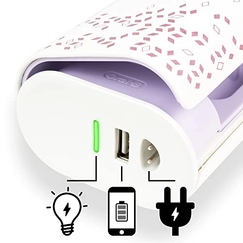 Genius Series Travel Toothbrush Kit - 1 Handpiece 2 Toothbrush Heads Dragonfly Gold