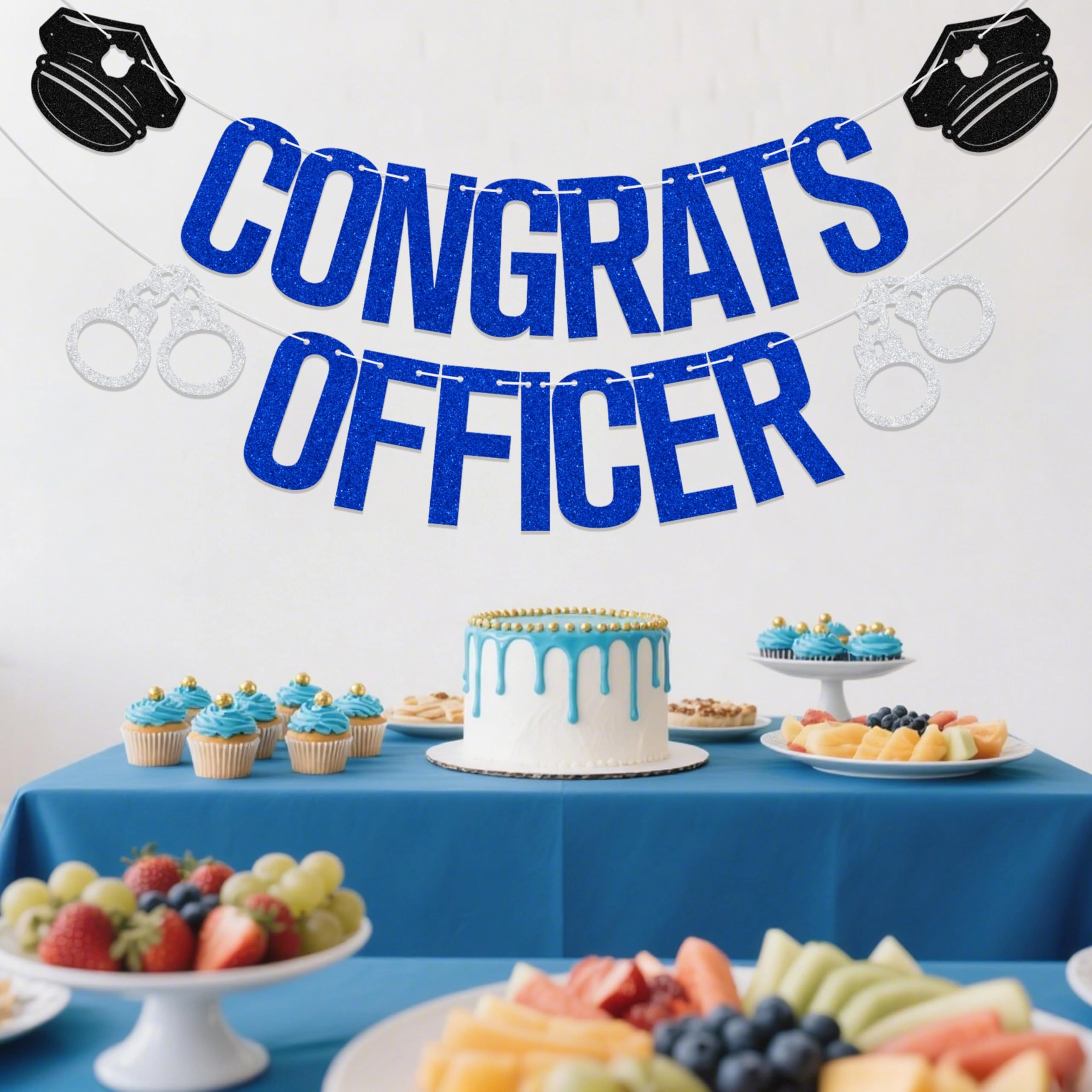 Congrats Officer Banner - 1.0 Count Birthday, Graduation, Retirement