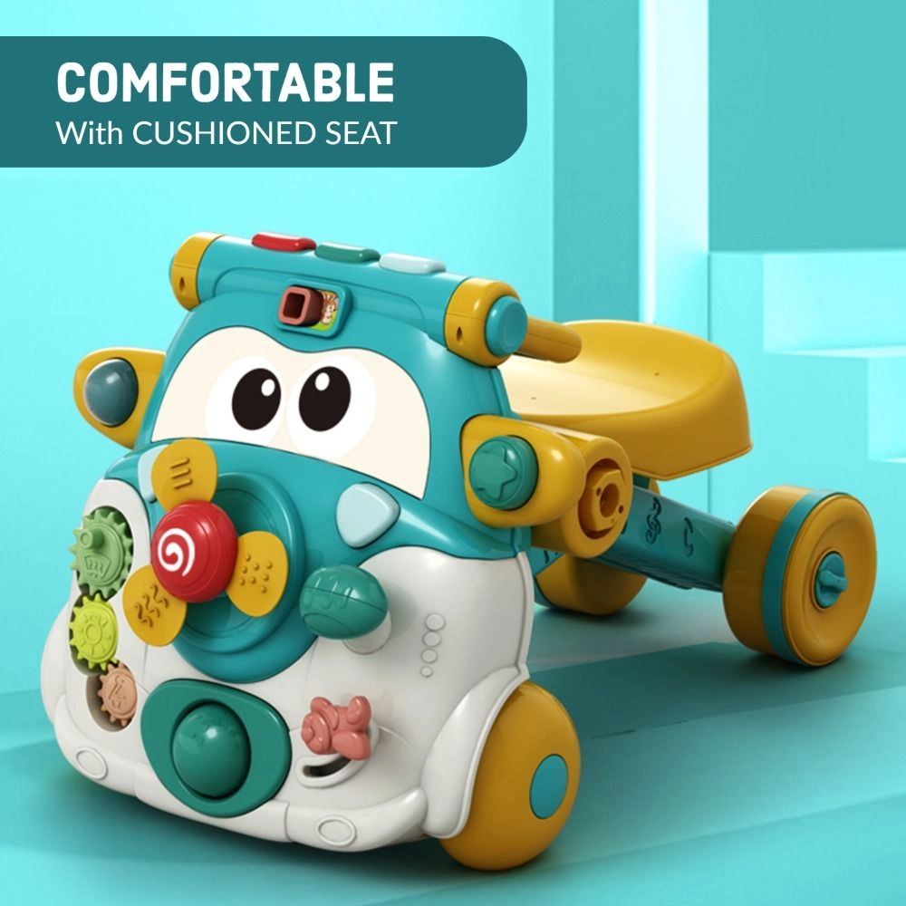 3-in-1 Baby Walker - Musical Keyboard Learning Table Mode