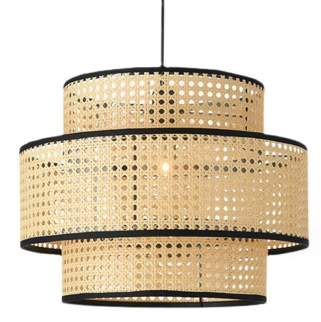 Yoouu Hand Woven Rattan Pendant Light - 100CM/39.6INCH