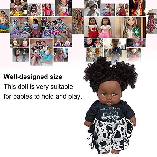 Reborn Baby Doll - 25cm Vinyl Black