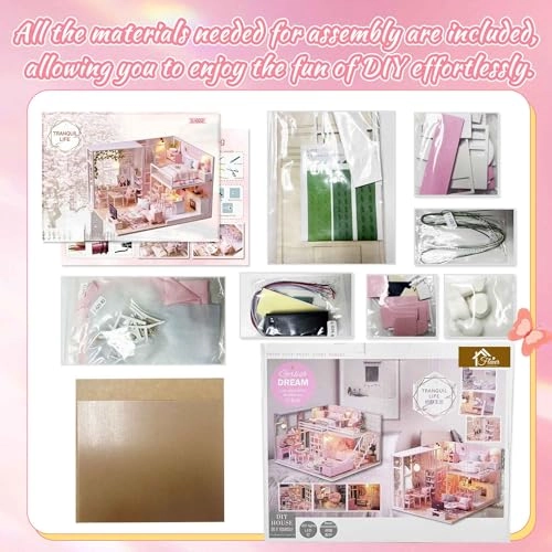 Dollhouse Miniature DIY House Kit - Creative Room 1:100