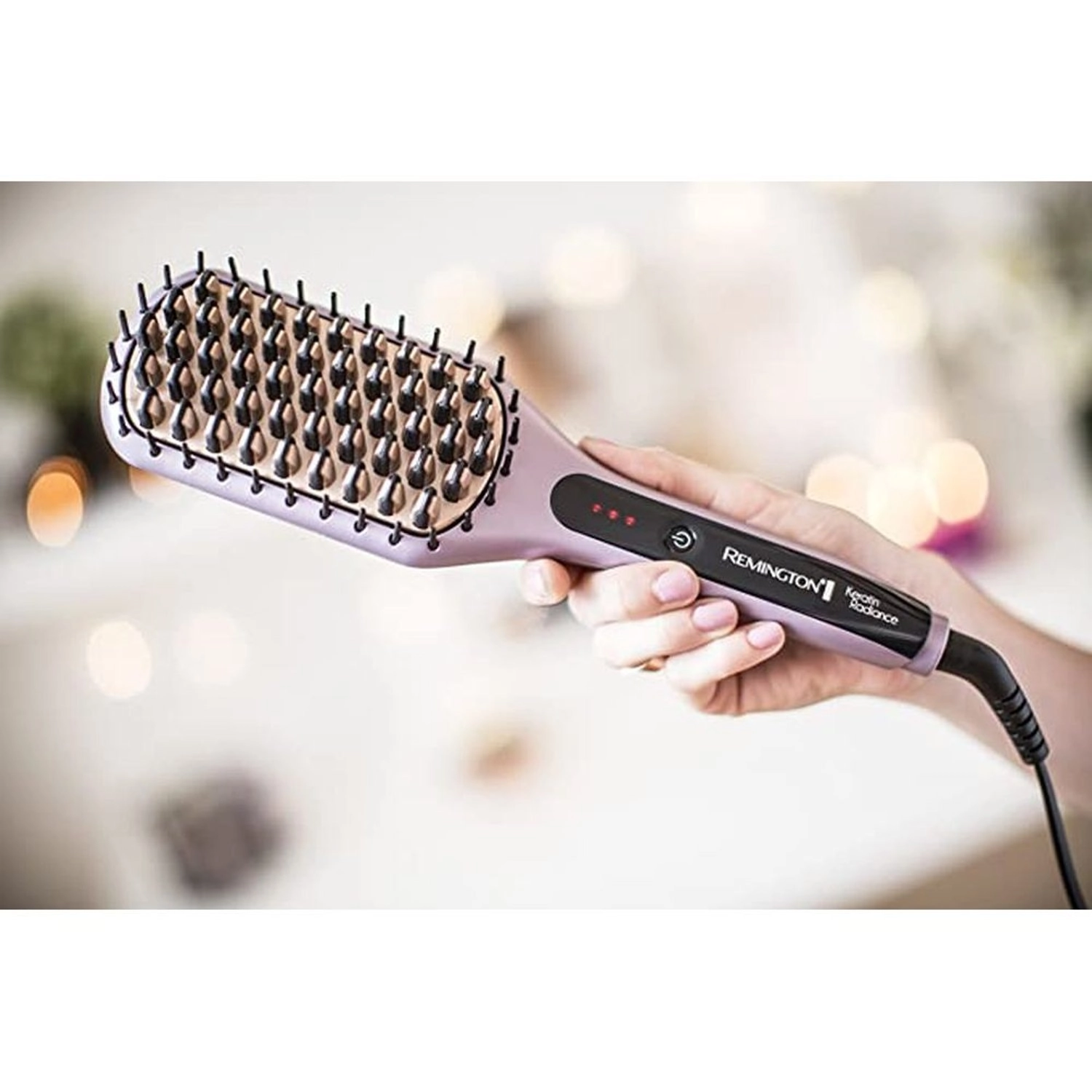 Keratin Radiance Sleek And Smooth Heated Brush - Ceramic Brown