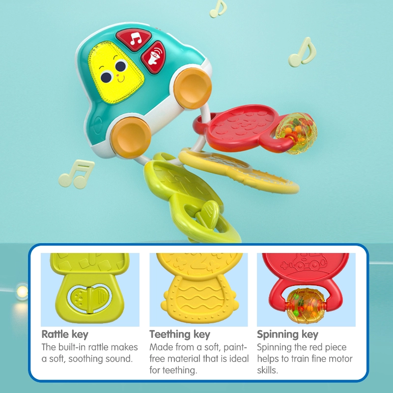 Musical Car Keychain Toy - 9 to 36 months