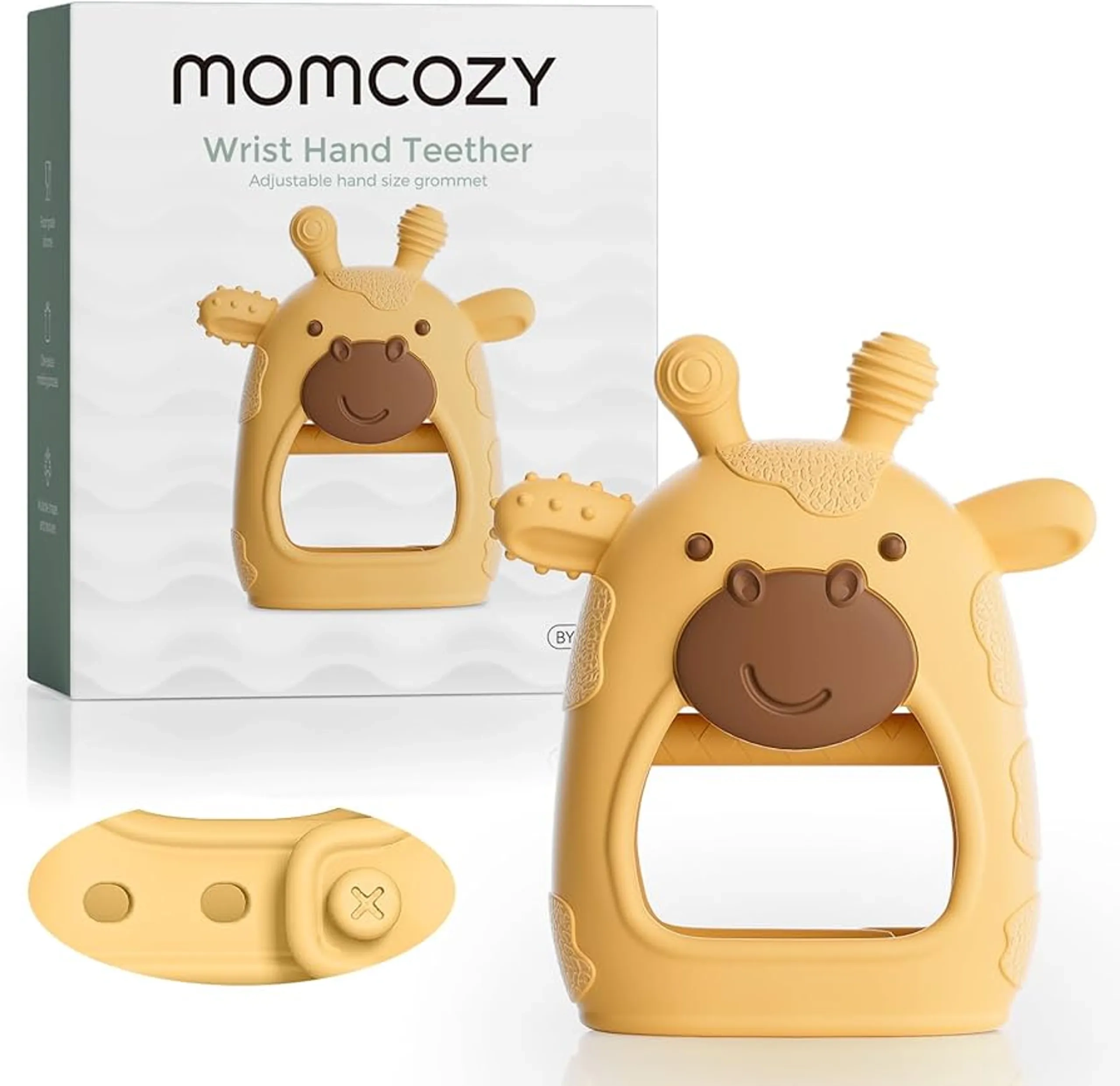 Momcozy Wrist Hand Teether Toy Wrist Hand Teether Toy - food-grade silicone