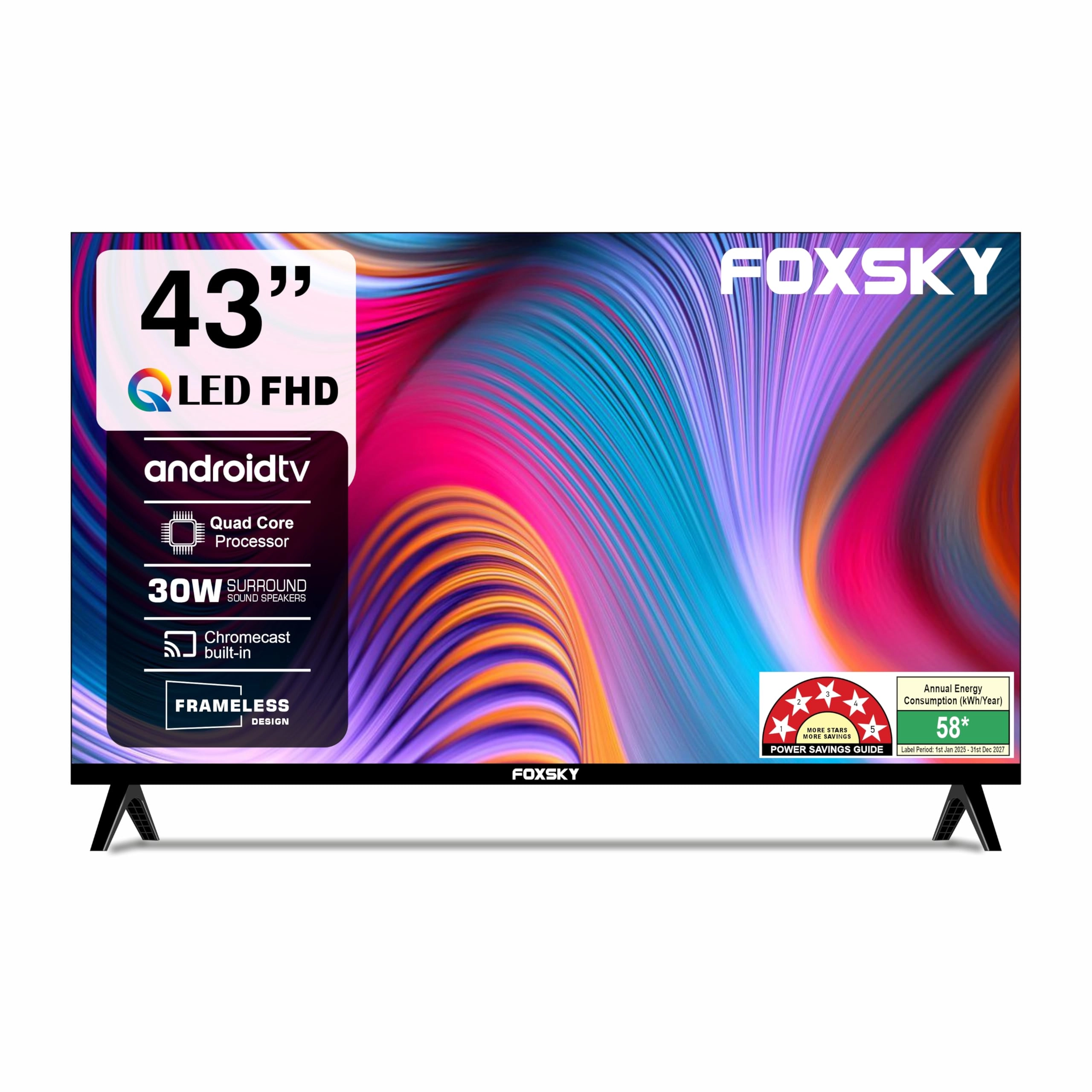 FOXSKY ELECTRONICS INDIA PVT. LTD. 43FS-VS - 43 inches