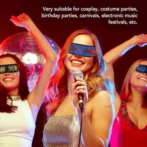LED Glasses - Bluetooth Music Reactive Adjustable