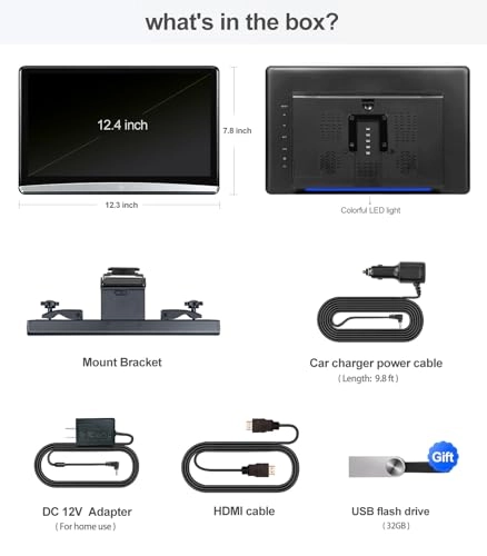 Headrest Monitor - 12.4 inch
