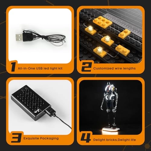 Light Set for LEGO 75434 Safety Droid K-2SO - Plastic 1